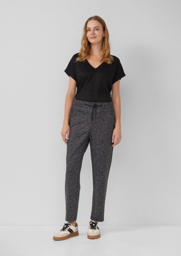 Relaxed-Fit Hose mit Reißverschlusstaschen und All-over-Print