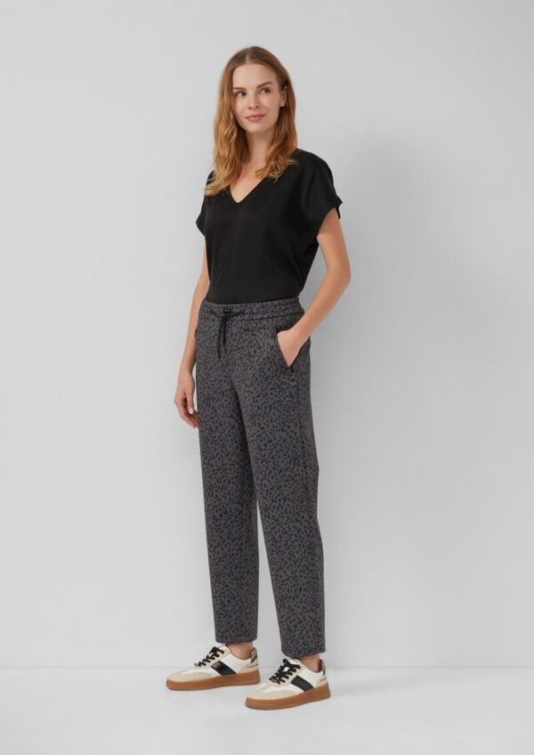 Relaxed-Fit Hose mit Reißverschlusstaschen und All-over-Print