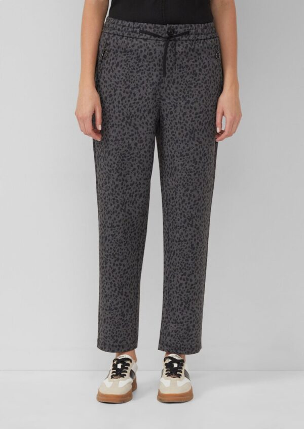 Relaxed-Fit Hose mit Reißverschlusstaschen und All-over-Print