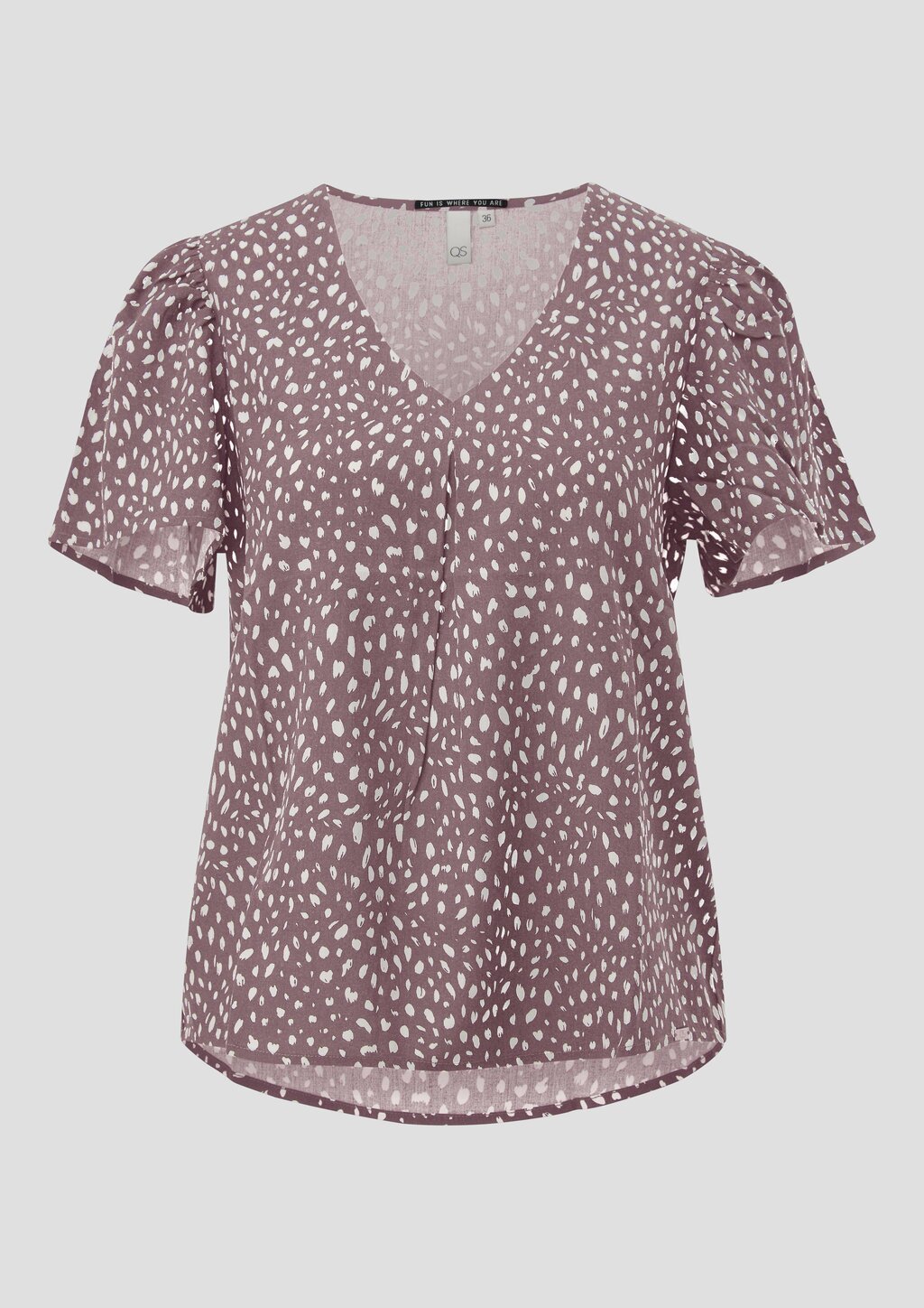 Viskose Bluse mit All-over-Print