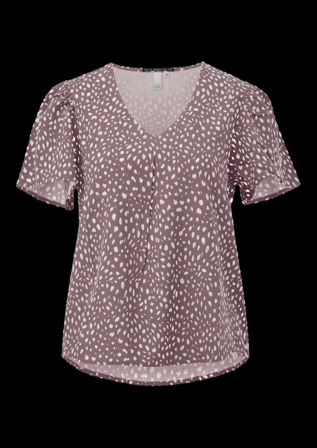 Viskose Bluse mit All-over-Print