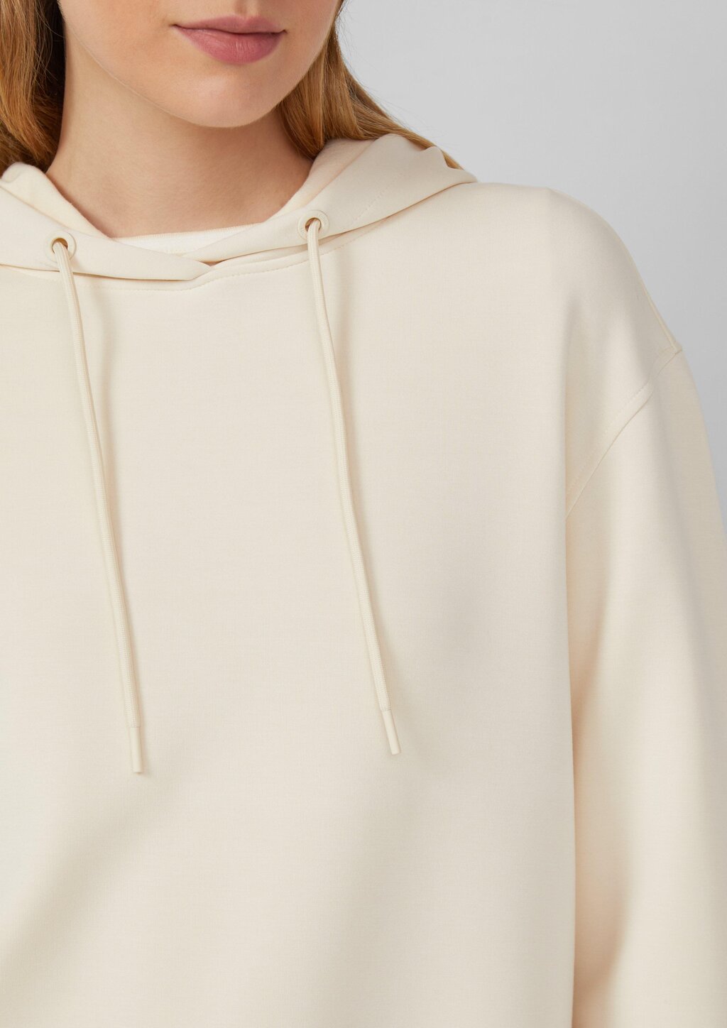 Scuba-Hoodie mit Seitenschlitzen