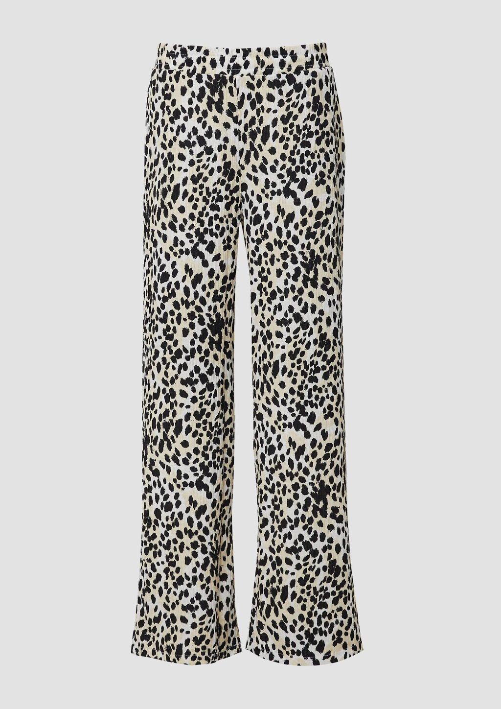 Strukturierte Wide-Leg-Hose im Relaxed Fit mit All-over-Muster