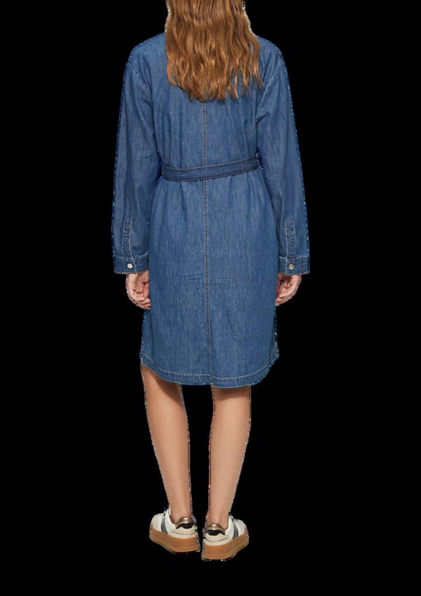 Jeans-Hemdkleid im Relaxed Fit mit Bindegürtel