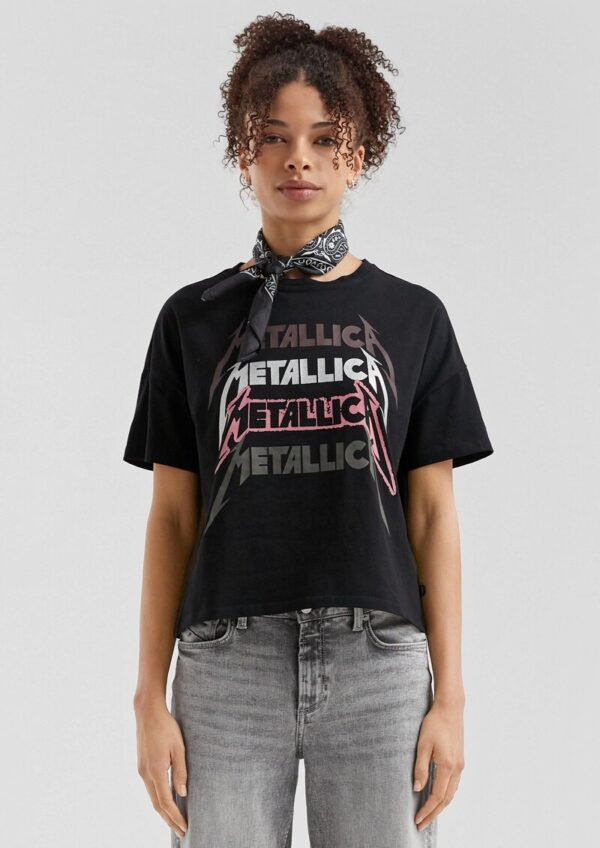 Metallica® Band-Shirt mit Glitzerprint