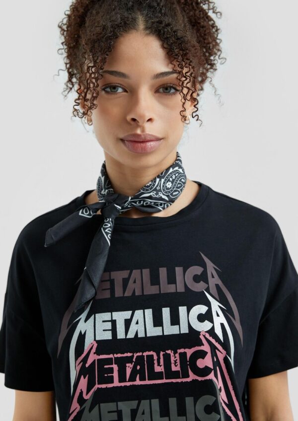 Metallica® Band-Shirt mit Glitzerprint