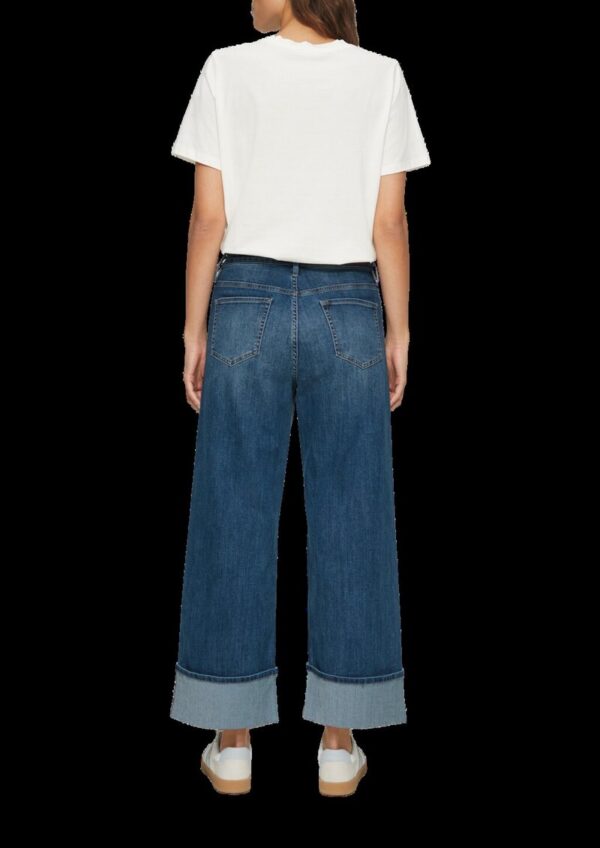 Cropped-Jeans Suri / Regular Fit / Mid Rise / Wide Leg / mit Aufschlag