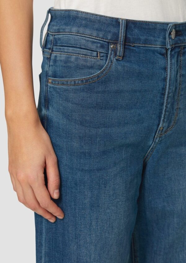 Cropped-Jeans Suri / Regular Fit / Mid Rise / Wide Leg / mit Aufschlag