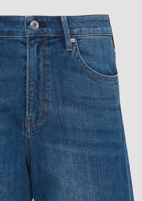 Cropped-Jeans Suri / Regular Fit / Mid Rise / Wide Leg / mit Aufschlag