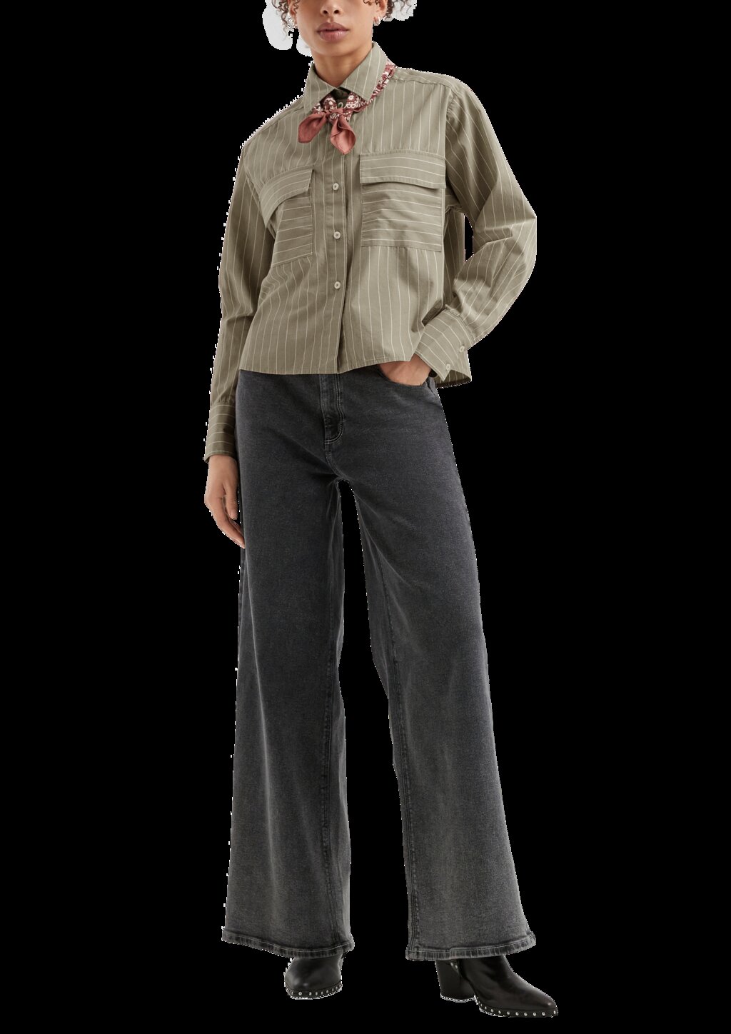 Verkürzte Bluse im Loose Fit