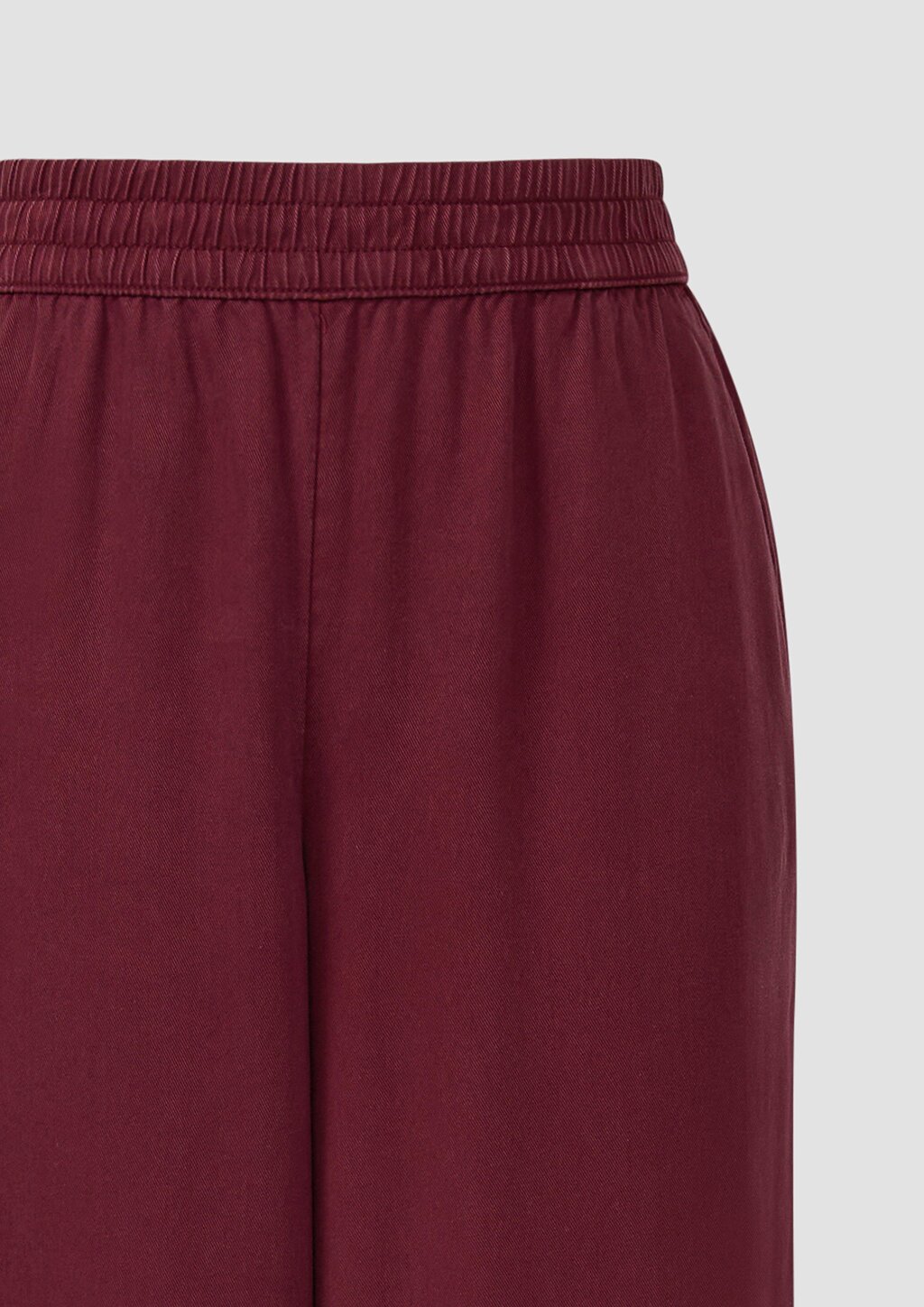 Twillhose mit Eingrifftaschen und Wide Leg