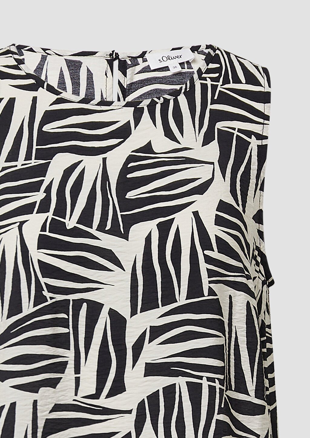 Midikleid aus strukturiertem Viskosemix mit All-over-Print