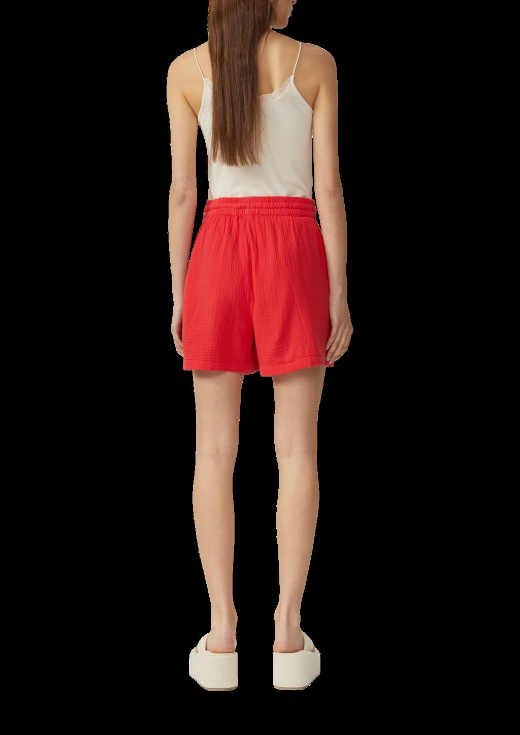 Musselin-Shorts mit Elastikbund