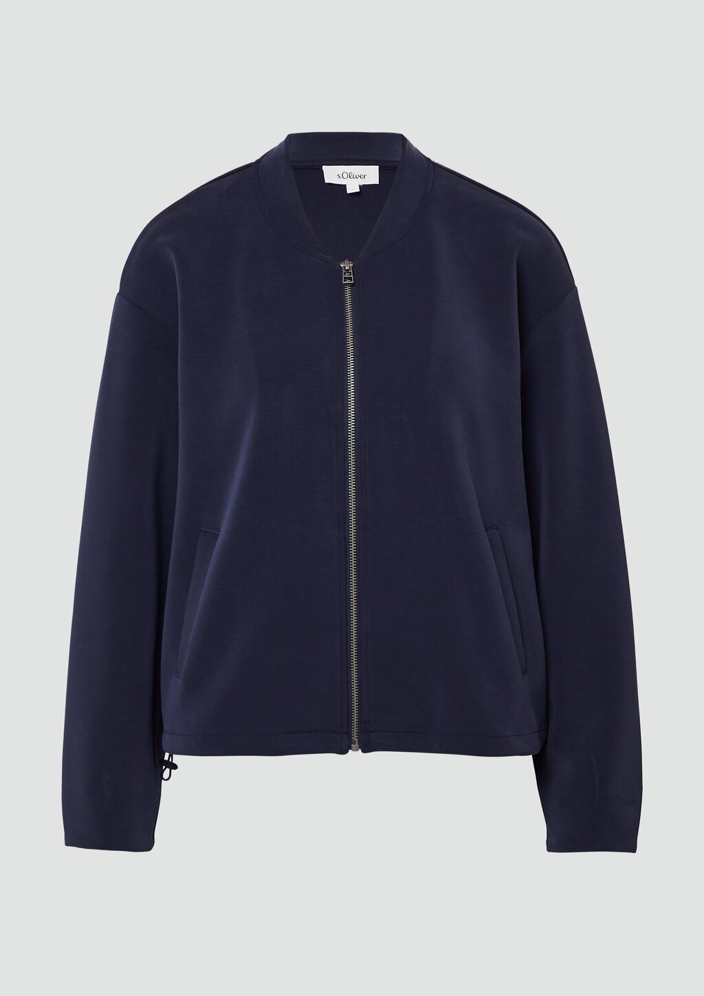 Oversized Scuba-Jacke mit verstellbarem Saum