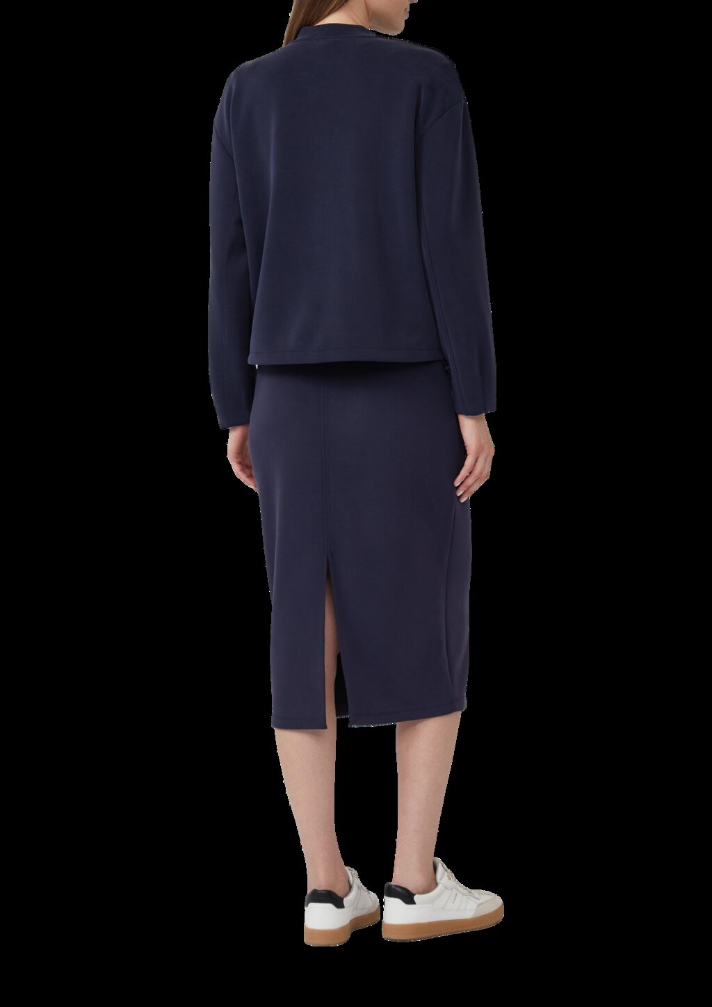 Oversized Scuba-Jacke mit verstellbarem Saum