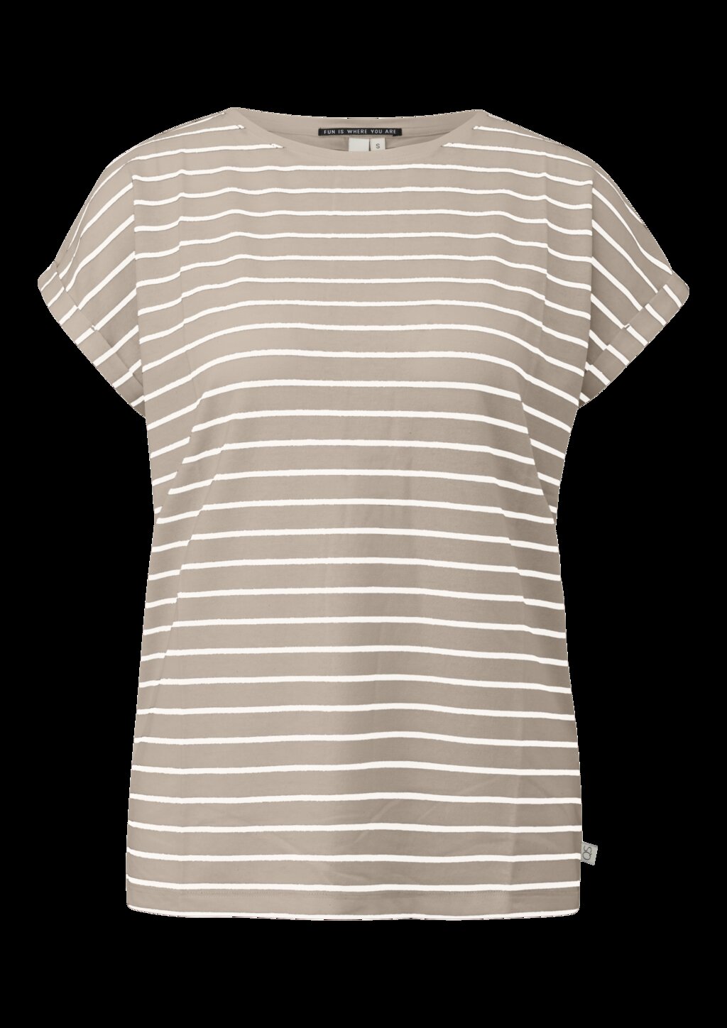 Locker geschnittenes T-Shirt aus Modalmix