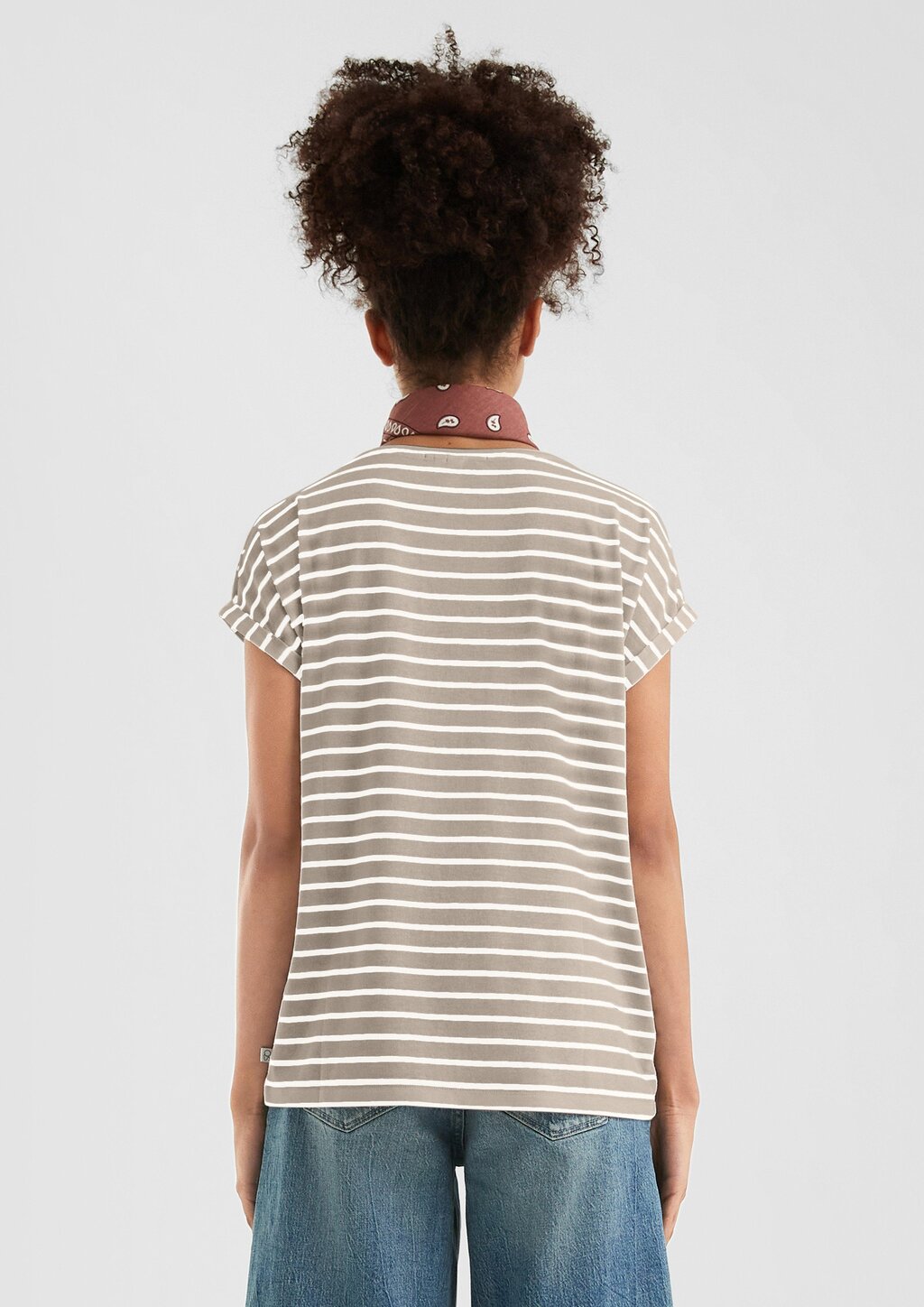 Locker geschnittenes T-Shirt aus Modalmix