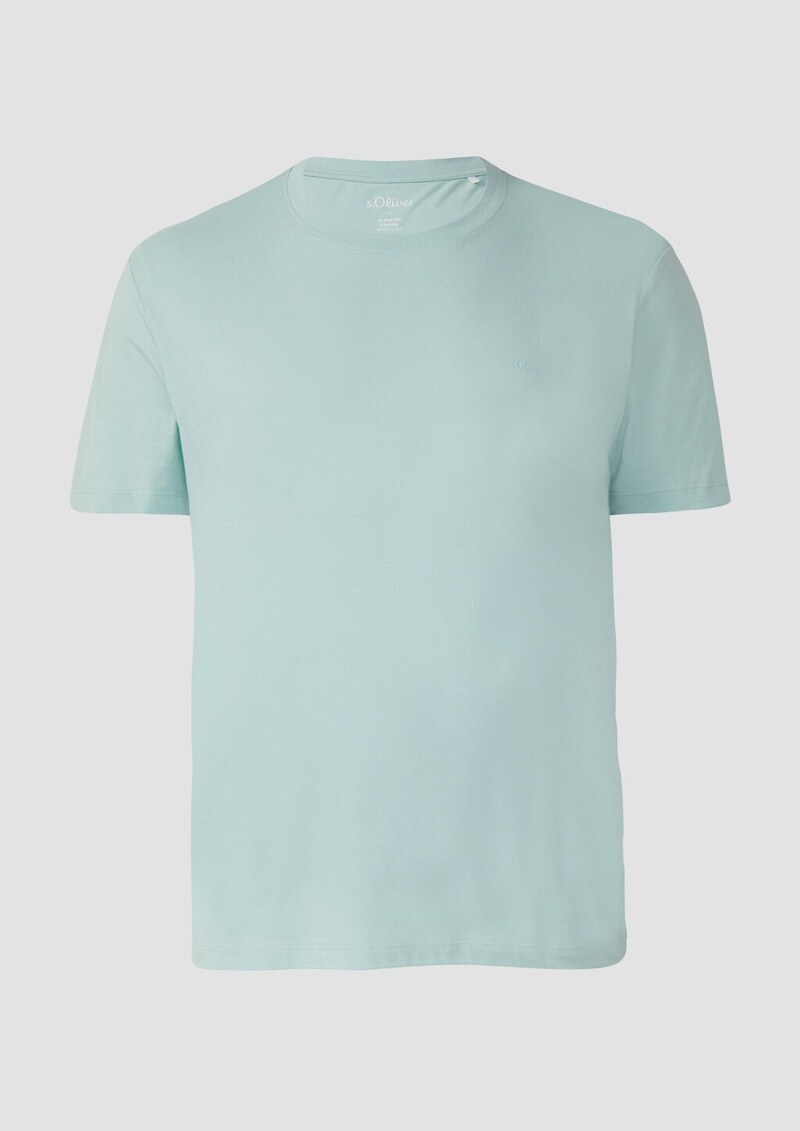 Baumwoll-T-Shirt mit Logo-Print