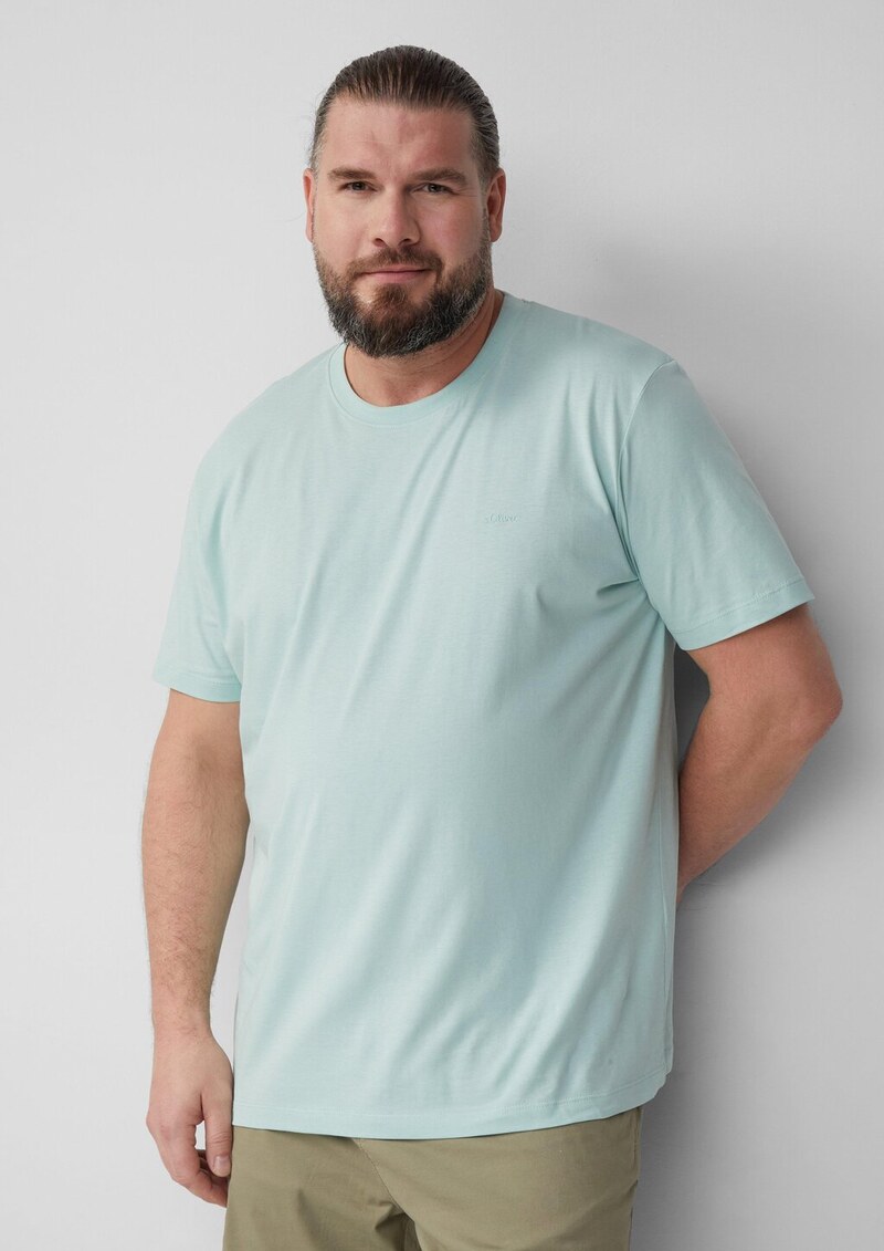 Baumwoll-T-Shirt mit Logo-Print