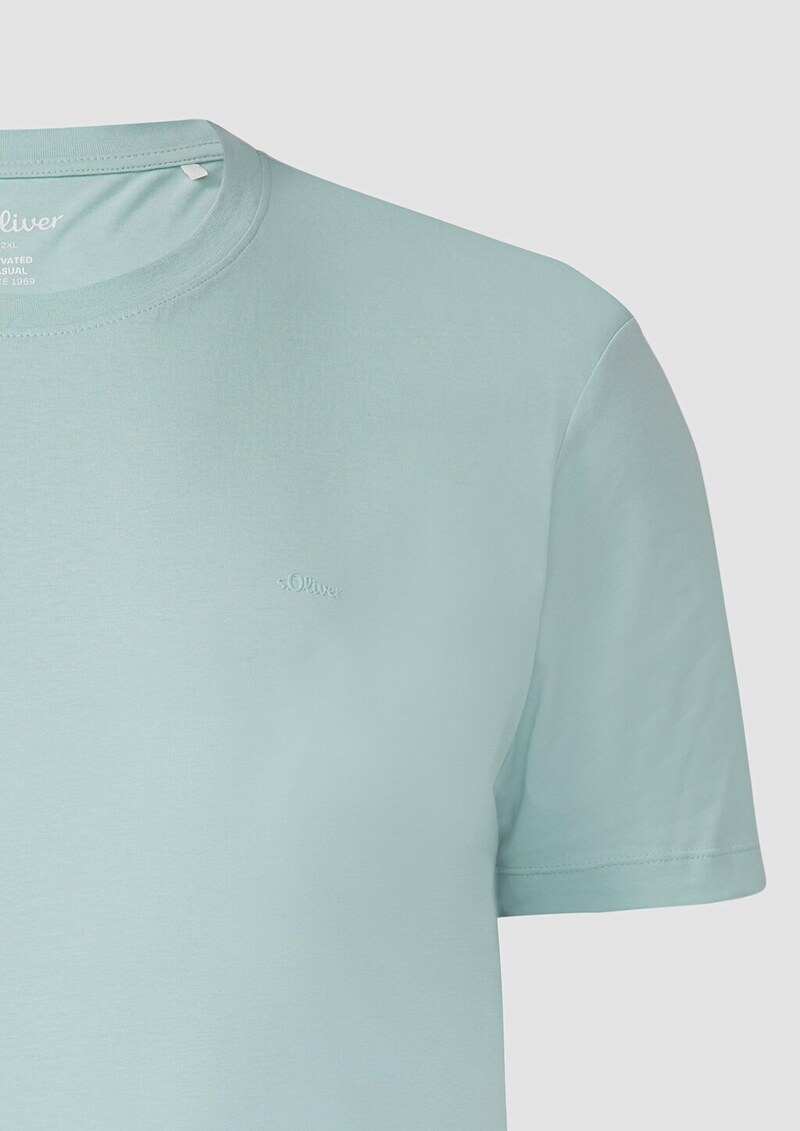 Baumwoll-T-Shirt mit Logo-Print