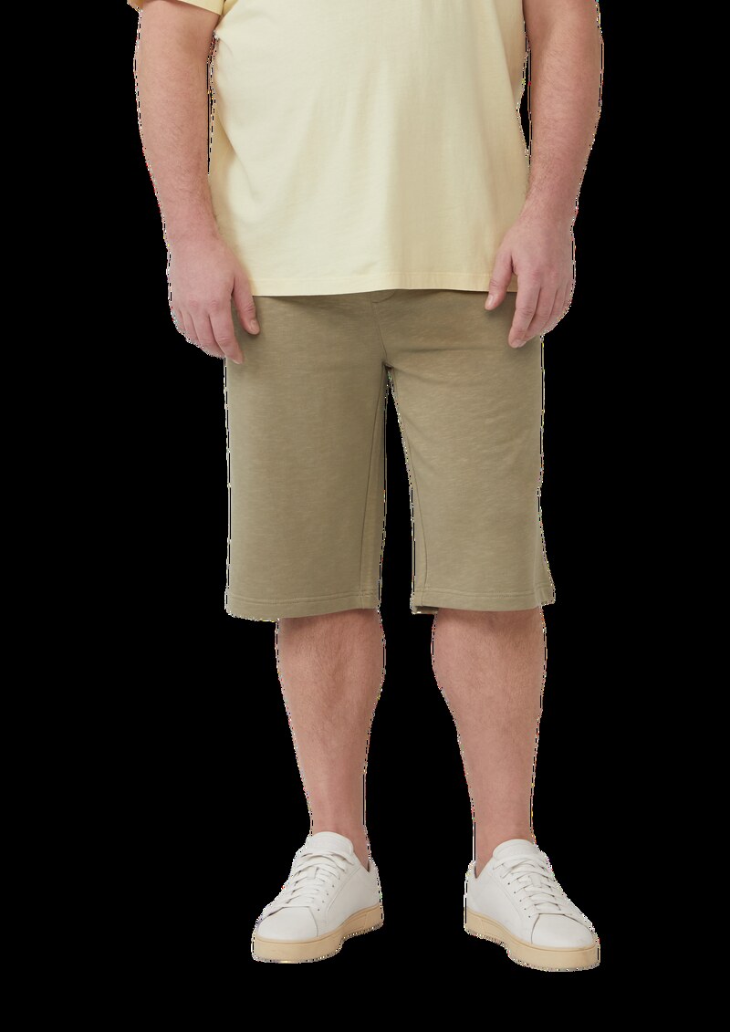 Detroit: Sweat-Bermuda mit Flammgarnstruktur im Relaxed Fit