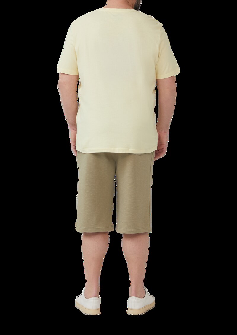 Detroit: Sweat-Bermuda mit Flammgarnstruktur im Relaxed Fit