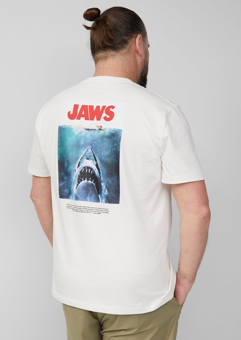 T-Shirt aus Heavy Jersey mit Jaws© UCS LLC Artwork