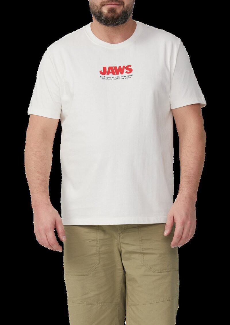 T-Shirt aus Heavy Jersey mit Jaws© UCS LLC Artwork