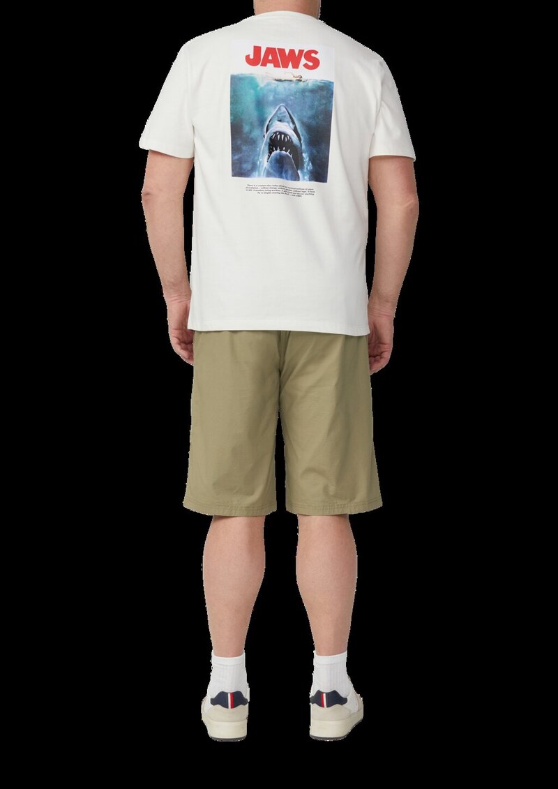 T-Shirt aus Heavy Jersey mit Jaws© UCS LLC Artwork