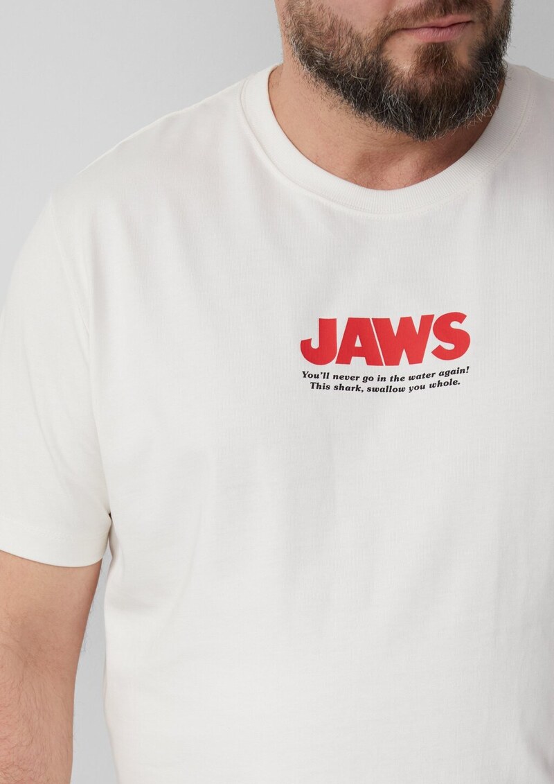 T-Shirt aus Heavy Jersey mit Jaws© UCS LLC Artwork