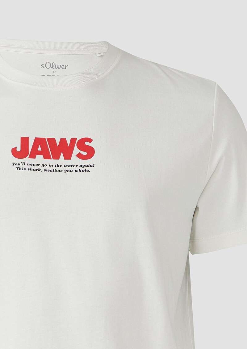 T-Shirt aus Heavy Jersey mit Jaws© UCS LLC Artwork