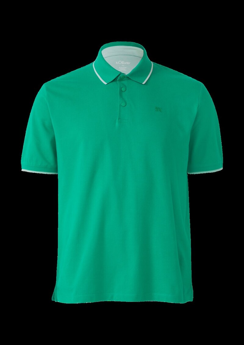 Sportives Piqué-Poloshirt mit Kontrast-Details