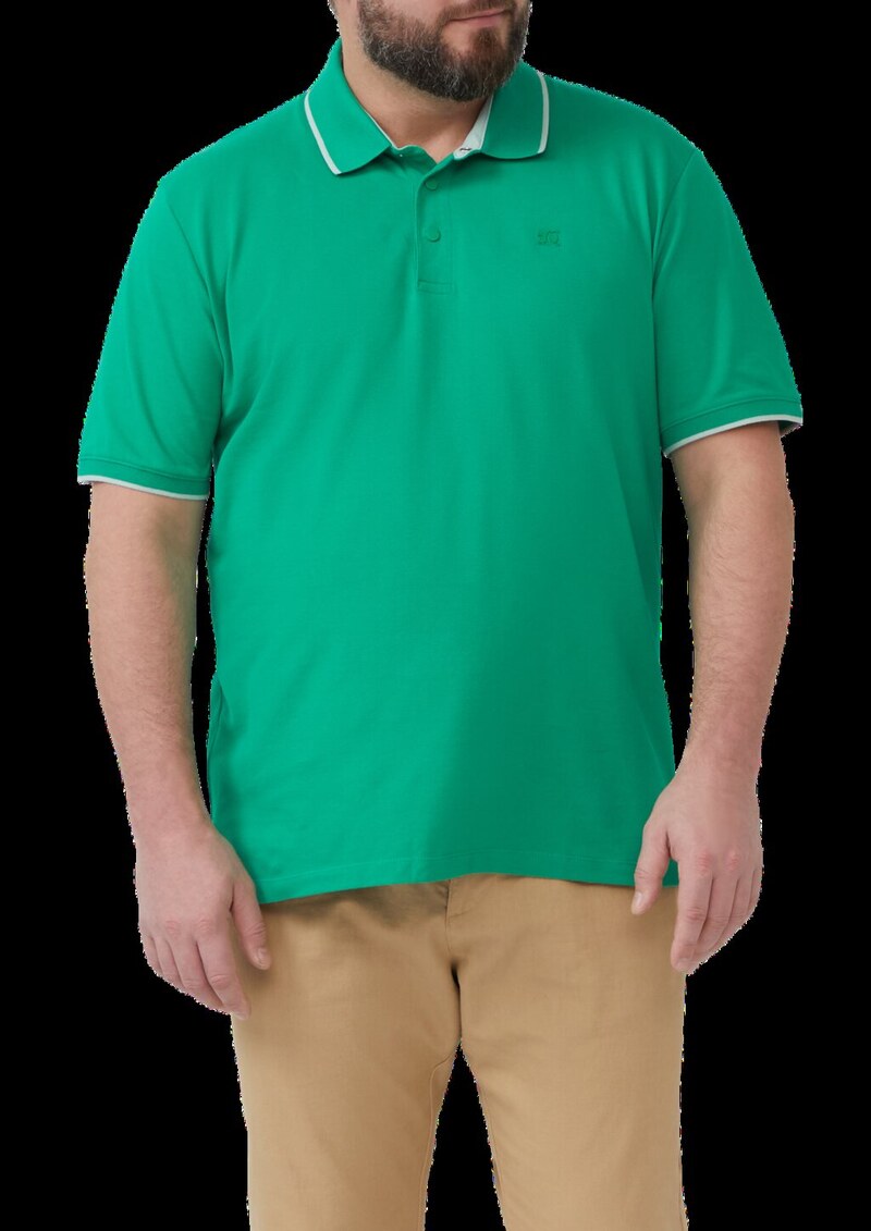 Sportives Piqué-Poloshirt mit Kontrast-Details