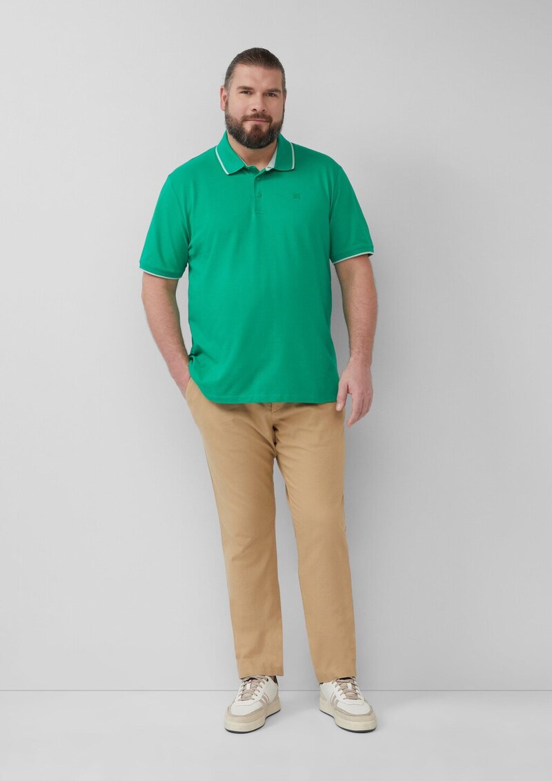 Sportives Piqué-Poloshirt mit Kontrast-Details