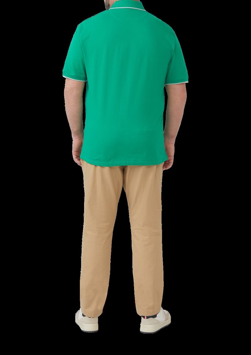 Sportives Piqué-Poloshirt mit Kontrast-Details