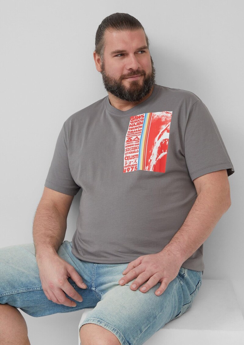 T-Shirt aus Baumwolle mit Jaws© UCS LLC-Print