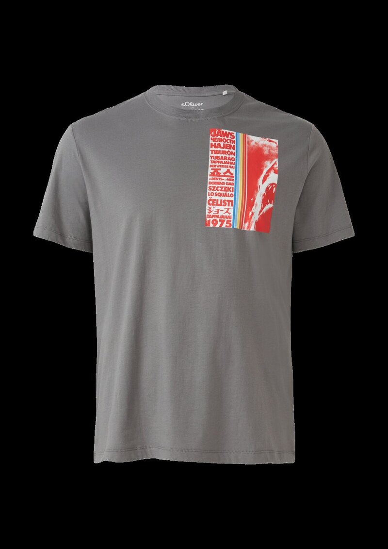 T-Shirt aus Baumwolle mit Jaws© UCS LLC-Print