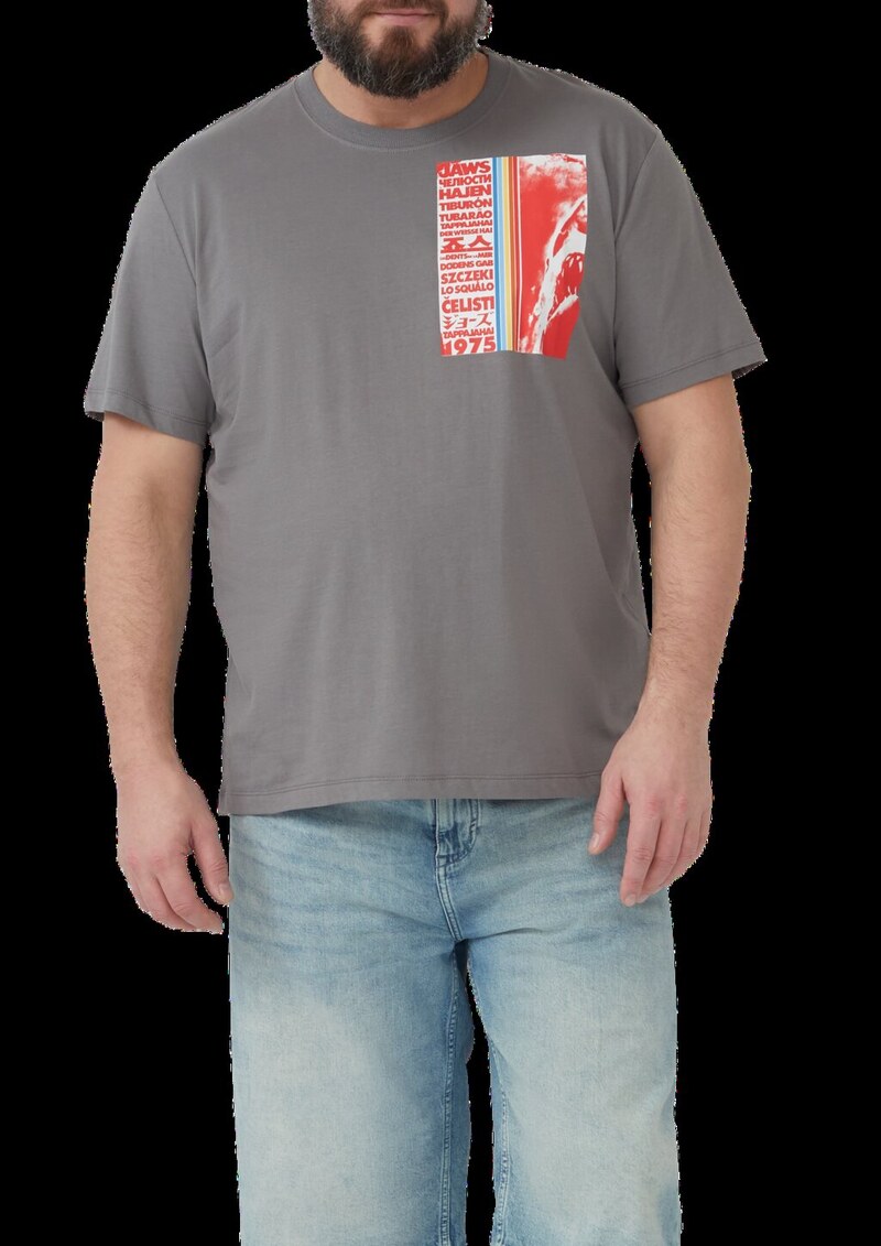 T-Shirt aus Baumwolle mit Jaws© UCS LLC-Print