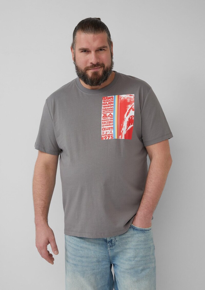 T-Shirt aus Baumwolle mit Jaws© UCS LLC-Print