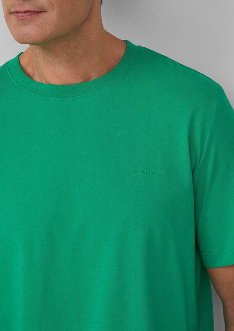 Baumwoll-T-Shirt mit Logo-Print