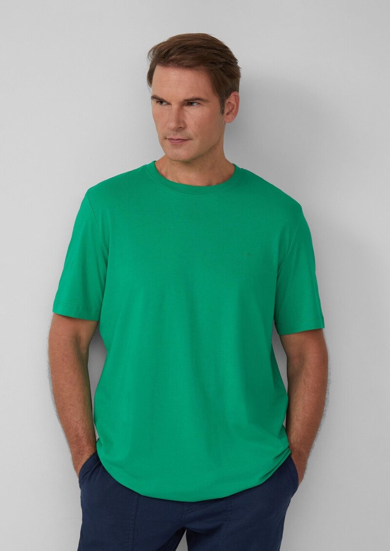 Baumwoll-T-Shirt mit Logo-Print