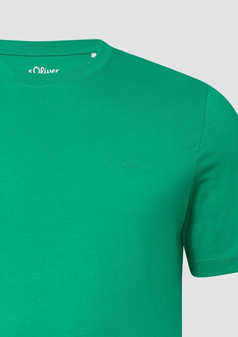 Baumwoll-T-Shirt mit Logo-Print