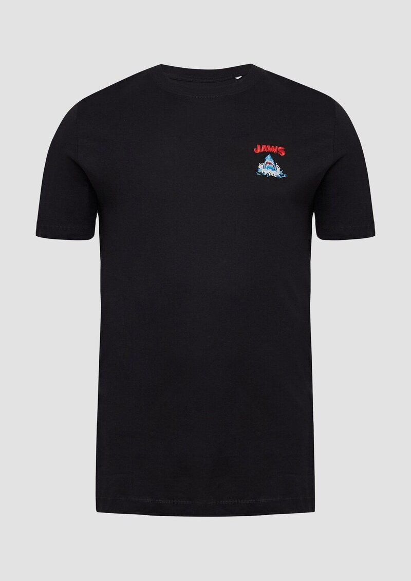 T-Shirt mit Crew Neck und Frontprint