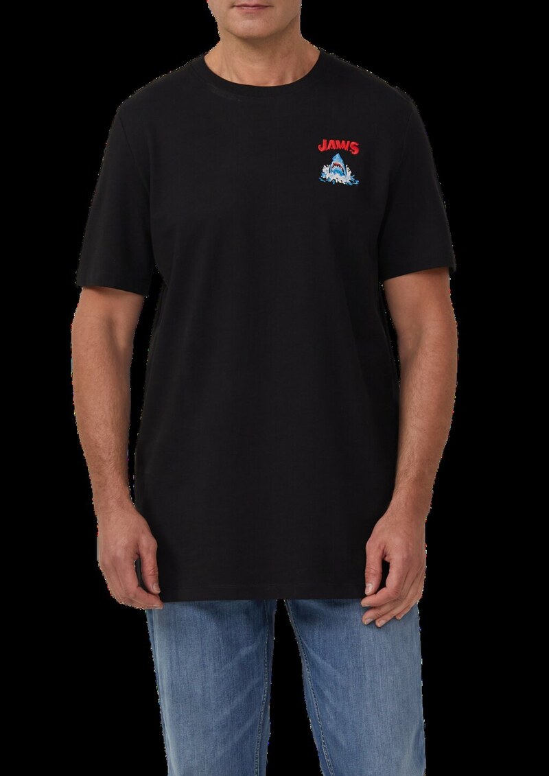 T-Shirt mit Crew Neck und Frontprint