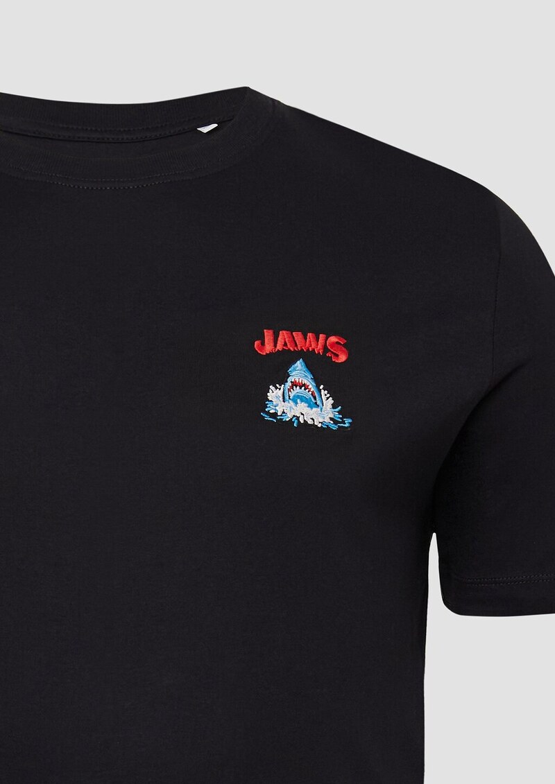 T-Shirt mit Crew Neck und Frontprint