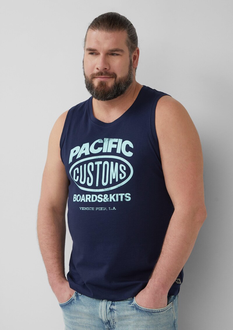 Tanktop aus Baumwollle mit Frontprint
