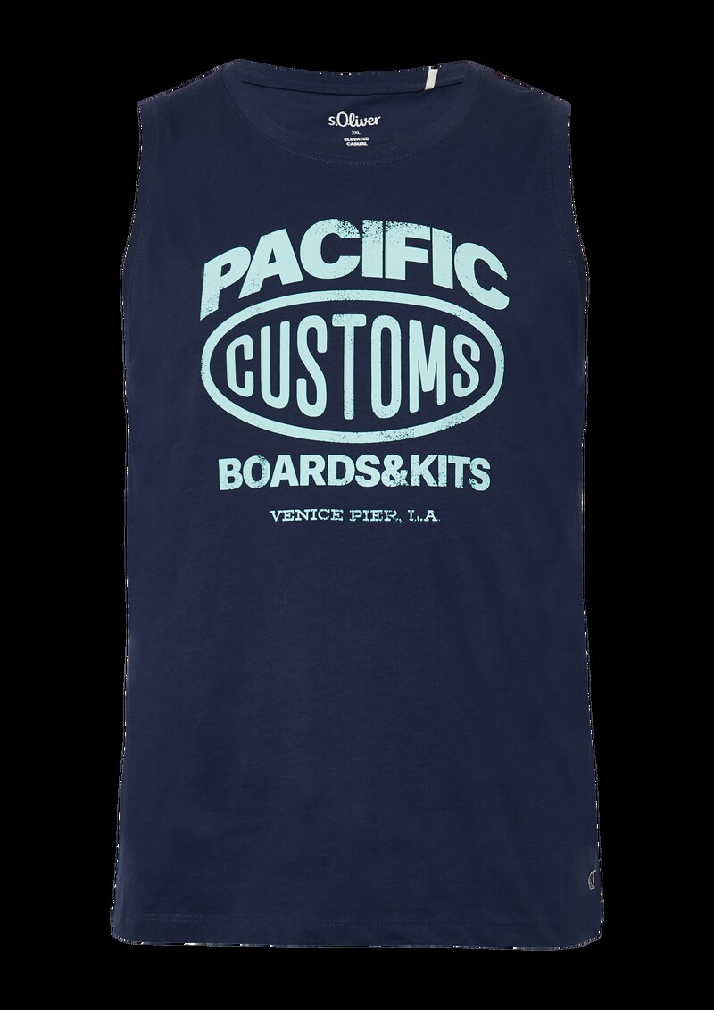 Tanktop aus Baumwollle mit Frontprint