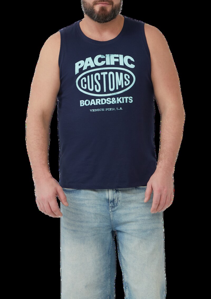 Tanktop aus Baumwollle mit Frontprint