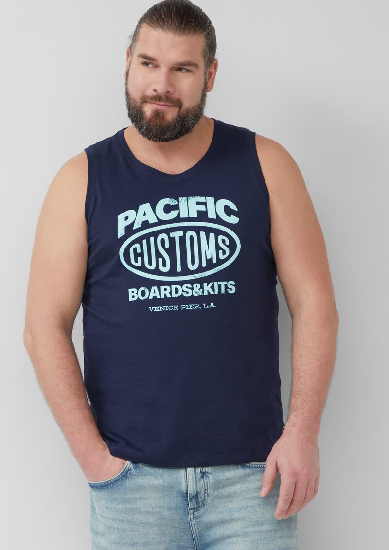 Tanktop aus Baumwollle mit Frontprint