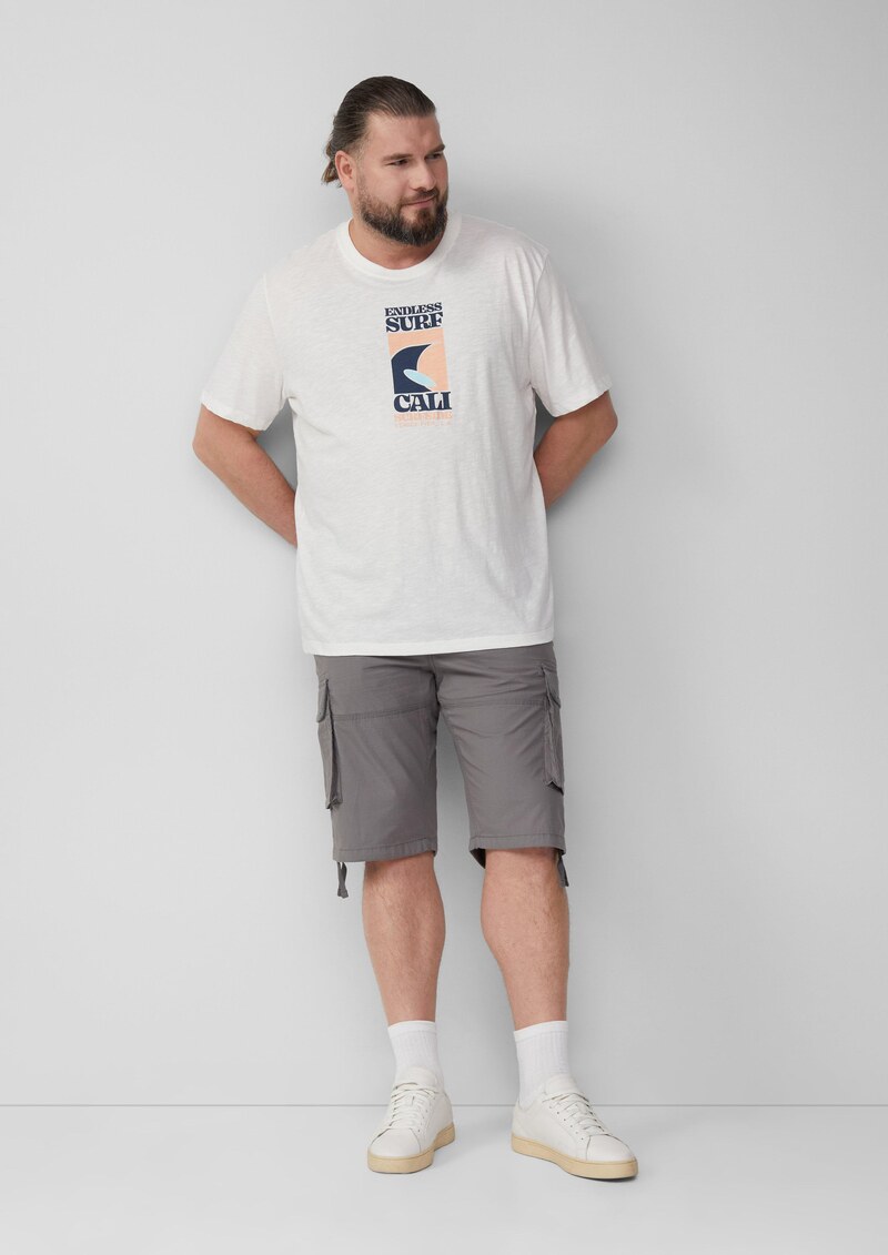 File: Cargo-Bermuda im Relaxed Fit mit Ripstop-Struktur